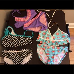 Girls 2 piece bathing suits